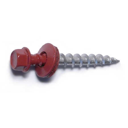 Buildright Self-Drilling Screw, #10 x 1-1/2 in, Painted Steel Flange Hex Head External Hex Drive, 86 PK 51655